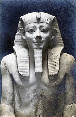 Statue in the Grand Egyptian Museum, Egypt