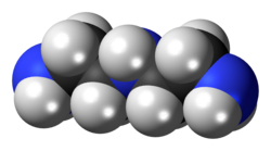 Spacefill model of diethylenetriamine