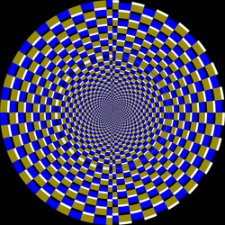 A peripheral drift illusion by Paul Nasca