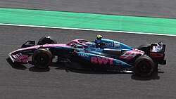 Doohan driving the Alpine A525 at the 2025 Japanese Grand Prix
