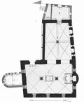 Plan of the synagogue (I-Main synagogue. II-Women's synagogue. III-Lobby. IV-Rashi Shul)