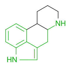 The tryptamine moiety.​​​