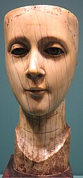 Virgin Mary head from the Philippines, 18th–19th century