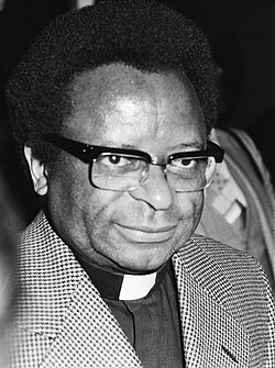A portrait photograph of Abel Muzorewa
