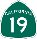 State Route 19 marker