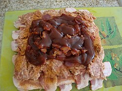 Sauced and ready for rolling