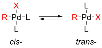 Cis-trans isomerization of Pd oxidative addition product