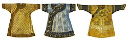 Recovered three-layer burial garments of Cixi, restored by the China National Silk Museum