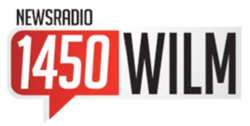 News Radio 1450 Wilmington" and the "1450" is white in a red talk bubble while the other text is black
