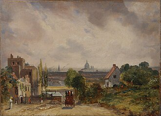 Sir Richard Steele's Cottage, Hampstead, oil on canvas, 1832.