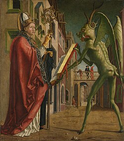 Saint Wolfgang and the Devil, by Michael Pacher