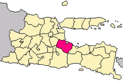 Locator kabupaten pasuruan Regency