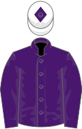 Purple, white cap, purple diamond