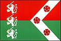 Flag of Verušičky, Czech Republic, with a fly chevron
