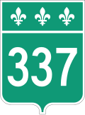 Route 337 marker