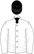 White, black cap