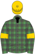 McAlpine tartan, gold armlets and cap