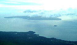 Aerial view of Kaho‘olawe, Molokini, and the Makena side of Maui, 2007