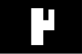 One of the flags of the National Fascist Party with a simplified fasces.