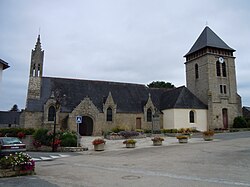 The parish church in Meslan