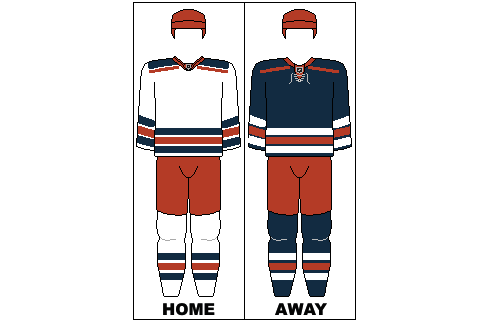 The uniform of the Dundee Rockets used in the British Hockey League season 1983-84