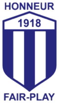 The former Violette AC crest (???–2014). A slight modification of the original crest from light blue to blue and the words Honneur and Fair-Play added.