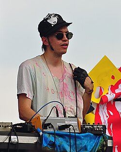 Egedy performing as Pictureplane in 2010