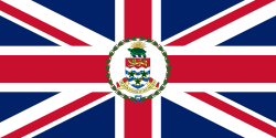 Flag of the governor of the Cayman Islands (1971–1999)