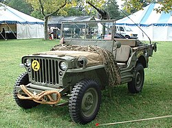 A Willys MB, better known as Jeep, at Military Vehicle Show, War Memorial Museum, Newport News, Virginia, September 24, 2006