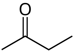Skeletal formula of butanone
