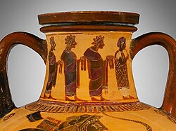 Neck of Herakles' tenth labor amphora