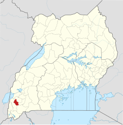 District location in Uganda