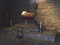 The casket of Saint Bridget of Sweden at Vadstena Abbey is venerated by Evangelical-Lutherans and Roman Catholics