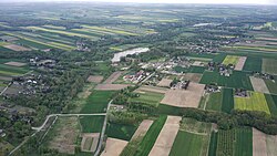 Aerial view of Rybczewice