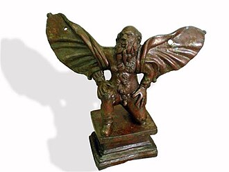 Small bronze sculpture of Daedalus, 3rd century BC; found on Plaoshnik, North Macedonia
