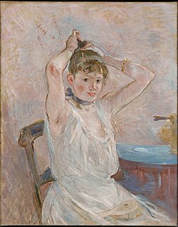 The Bath (Girl Arranging Her Hair)[s] (1885–86), Clark Art Institute