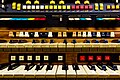 Arpeggiator buttons (in red, bottom-right) on Hammond Colonnade