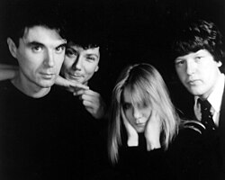 From left: David Byrne, Jerry Harrison, Tina Weymouth, Chris Frantz (c. 1980)