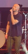 Dan Barrett performing with Have a Nice Life in 2019