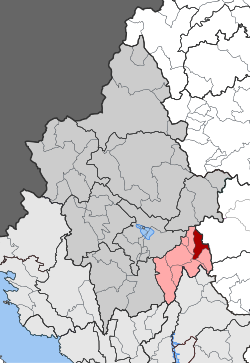 Location within the regional unit