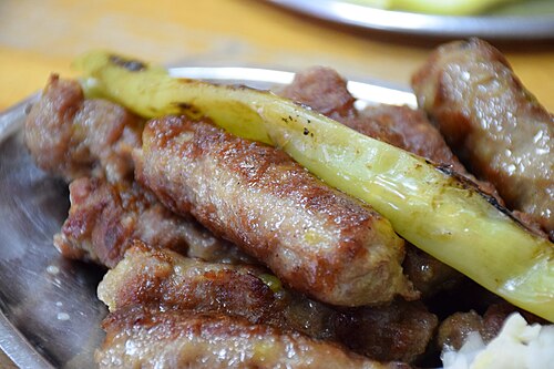 ćevapi served in Novi Pazar