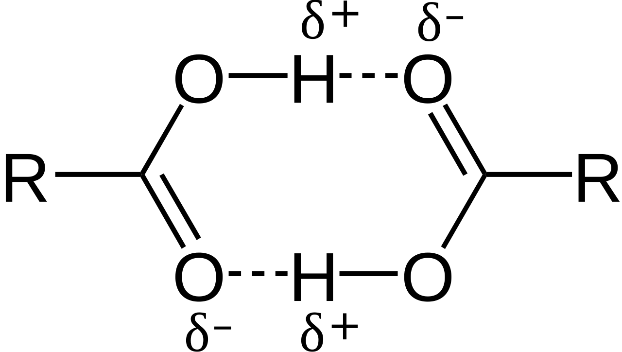 Carboxylic acid dimers.svg