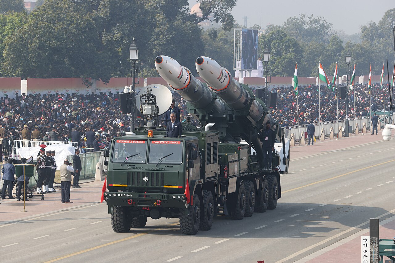 Pralay missile - Indian Republic day Parade Rehearsal 2025.jpg