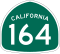 State Route 164 marker