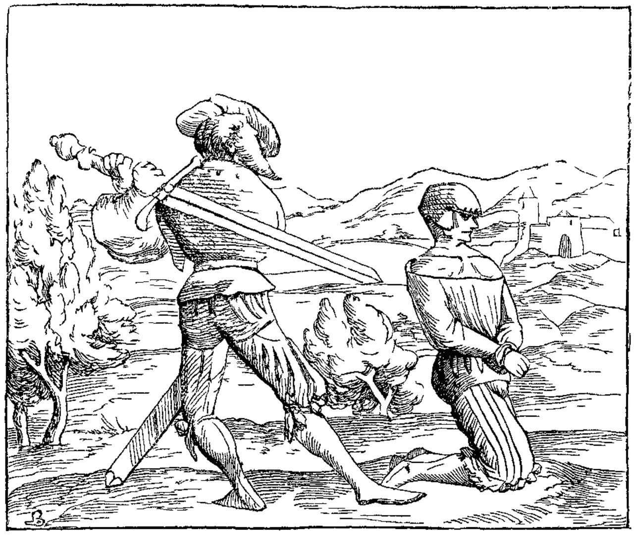 Beheading Fac simile of a Miniature on Wood in the Cosmographie Universelle of Munster in folio Basle 1552.png
