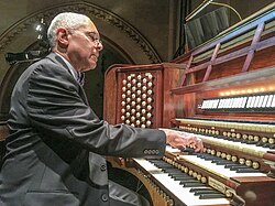 David Hurd at the Church of Saint Mary the Virgin