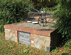 photo of plow sculpture