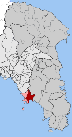 Location within the regional unit