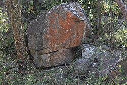 Stone at the monument