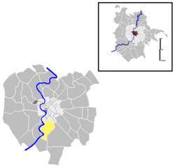 Position of the quartiere within the city